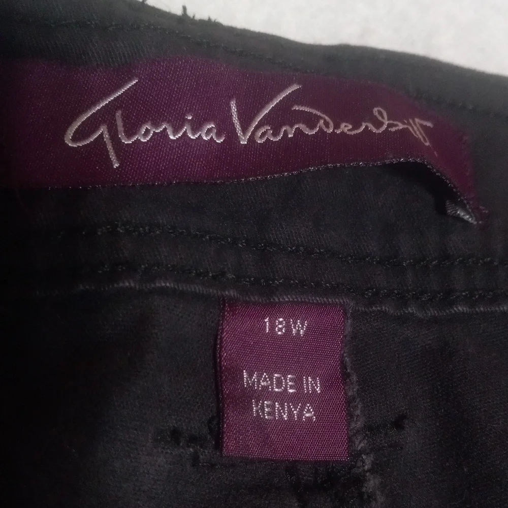 Gloria Vanderbilt Cargo Shorts for Women: 18W + Hannah Beige Top: L 2pc Set - Picture 6 of 12